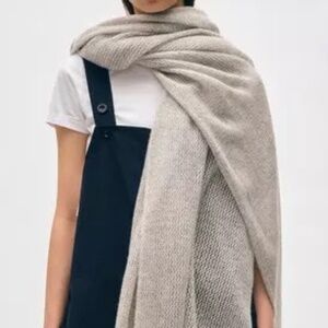 WHITE + WARREN 100% Cashmere Mesh Wrap